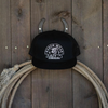 LAZY J RANCH WEAR BLACK PATCH LOGO - HATS CAP  - BLKBLK4ARR