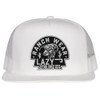 LAZY J RANCH WEAR WHITE BLACK PATCH LOGO - HATS CAP  - WHITE4ARR