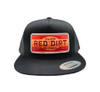 RED DIRT RAW HIDE BLACK 5 PANEL - HATS CAP  - RDHC397