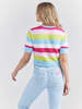 WRANGLER BARBIE FUZZY CROPPED STRIPES - LADIES SHIRT  - 112344809