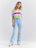 WRANGLER BARBIE FUZZY CROPPED STRIPES - LADIES SHIRT  - 112344809