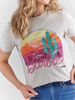 WRANGLER BARBIE CREAM SUNSET LOGO - LADIES TEE  - 112344833