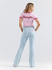 WRANGLER BARBIE RINGER LOGO LIGHT PINK - LADIES TEE  - 112344849