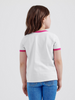 WRANGLER BARBIE WHITE RINGER LOGO - KIDS GIRLS TEE - 112344861