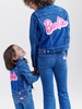 WRANGLER BARBIE BLUE JEAN ZIP UP - KIDS GIRLS JACKET - 112344863