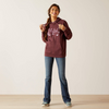 ARIAT STORIES HOODIE CLOVE BROWN - LADIES HOODIE  - 10047184