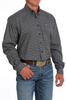 CINCH BLACK STRETCH PRINT - MENS SHIRT  - MTW1105644