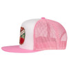 LAZY J RANCH WEAR PINK WHITE 4' SHOWTIME PATCH - HATS CAP  - ALTPINK4SHOW