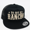 EL VIEJON BLACK YO SOY DE RANCHO - HATS CAP  - SOY DE RANCHO FLAT