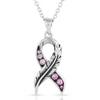 MONTANA SILVERSMITHS FEATHER OF HOPE PINK - ACCESSORIES JEWELRY NECKLACE - NC5301