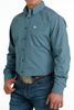 CINCH BLUE GEOMETRIC PRINT - MENS SHIRT  - MTW1105658