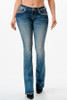 GRACE IN LA 430 WESTERN FEATHER EMBROIDERY - LADIES JEANS  - EB51819