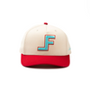 LANE FROST KHAKI WITH RED TEAL LOGO - HATS CAP  - FLANK