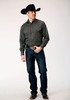 ROPER CHARCOAL GREY SNAP SOLID - MENS SHIRT  - 1-01-025-1072GY