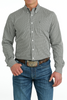 CINCH WHITE GEOMETRIC PRINT - MENS SHIRT  - MTW1347089