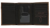 ARIAT TRIFOLD WALLET BROWN - ACCESSORIES WALLET  - A3511044