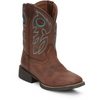 JUSTIN  CANTER JUNIOR CHESTNUT COWHIDE - BOOT KIDS BOYS - JK7522