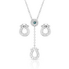 MONTANA SILVERSMITHS INFINITE LUCK TURQOUISE SET - ACCESSORIES JEWELRY NECKLACE - JS5157