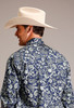 STETSON BLUE DETAILED PAISLEY - MENS SHIRT  - 11-001-0425-0176BU