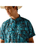 ARIAT VENTTEK BLACK BLUE PRINT - MENS SHIRT  - 10049020