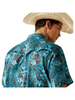 ARIAT VENTTEK BLACK BLUE PRINT - MENS SHIRT  - 10049020