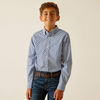 ARIAT PERRY BLUE LONG SLEEVE PRINT - KIDS BOYS SHIRT - 10048658