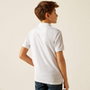 ARIAT TEK WHITE POLO - KIDS BOYS POLO - 10048876