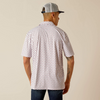 ARIAT ALL OVER PRINT WHITE - MENS POLO  - 10048777
