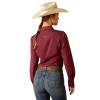 ARIAT KIRBY BURGUNDY SOLID - LADIES SHIRT  - 10048885