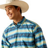 ARIAT PENN CLASSIC FIT BLUE PRINT - MENS SHIRT  - 10048383