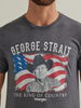 WRANGLER GEORGE STRAIT CHARCOAL HEATHER - MENS TEE  - 112344133