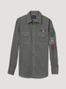 WRANGLER MEXICO LOGO BLACK/WHITE PRINT - MENS SHIRT  - 112344430
