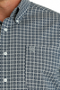 CINCH NAVY GEOMETRIC PRINT - MENS SHIRT  - MTW1105696