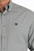 CINCH GREY GEOMETRIC PRINT - MENS SHIRT  - MTW1105698