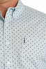 CINCH LIGHT BLUE GEOMETRIC PRINT - MENS SHIRT  - MTW1347092