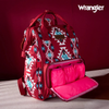 WRANGLER AZTEC BACKPACK BURGUNDY - LADIES PURSES  - WG2204-9110BDY