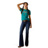 ARIAT SERAPE STYLE HEATHER TEAL - LADIES TEE COR - 10044722