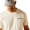 ARIAT LOGO WHITE PRINT - MENS TEE  - 10051454