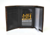 ARIAT DARK BROWN LEATHER TRIFOLD WAL - ACCESSORIES WALLET  - A35122283