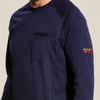 ARIAT FR AIR CREW NAVY - FR SHIRT  - 10022327