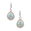 MONTANA SILVERSMITHS RIVER LIGHTS ON ICE TEARDROP - ACCESSORIES JEWELRY EARRINGS - ER2536