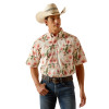 ARIAT THEODORE APRICOT BLUSH PRINT - MENS SHIRT  - 10048371