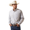 ARIAT ASHER WRINKLE FREE WHITE PRINT - MENS SHIRT  - 10043806