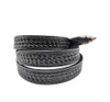 CACTUS RANCH BLACK BASKET WEAVE HATBAND - HATS ADD-ONS  - LC-51W-BLK
