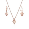 MONTANA SILVERSMITHS ROSE GOLD ELEGANT CRYSTAL SET - ACCESSORIES JEWELRY SET - JS5779