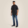 ARIAT BLACK AC TEK POLO - MENS POLO COR - 10014555