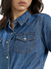 WRANGLER WESTERN SNAP DARK DENIM - LADIES SHIRT  - LW7007D