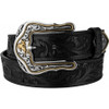 TONY LAMA WESTERLY RIDE BLACK TOOLED - ACCESSORIES BELT MEN - C41513