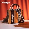 WRANGLER BROWN COLOR BLOCK TOTE - LADIES PURSES  - WG2202-292BR