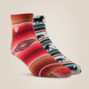 ARIAT HORSE SERAPE QTR CREW 2 PK - ACCESSORIES SOCKS  - 10047866 AR3740-981